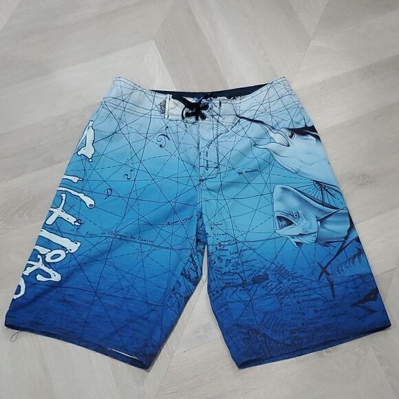 Salt Life Mens SLX-DQ, swim trunks, size 30 - Picture 1 of 5